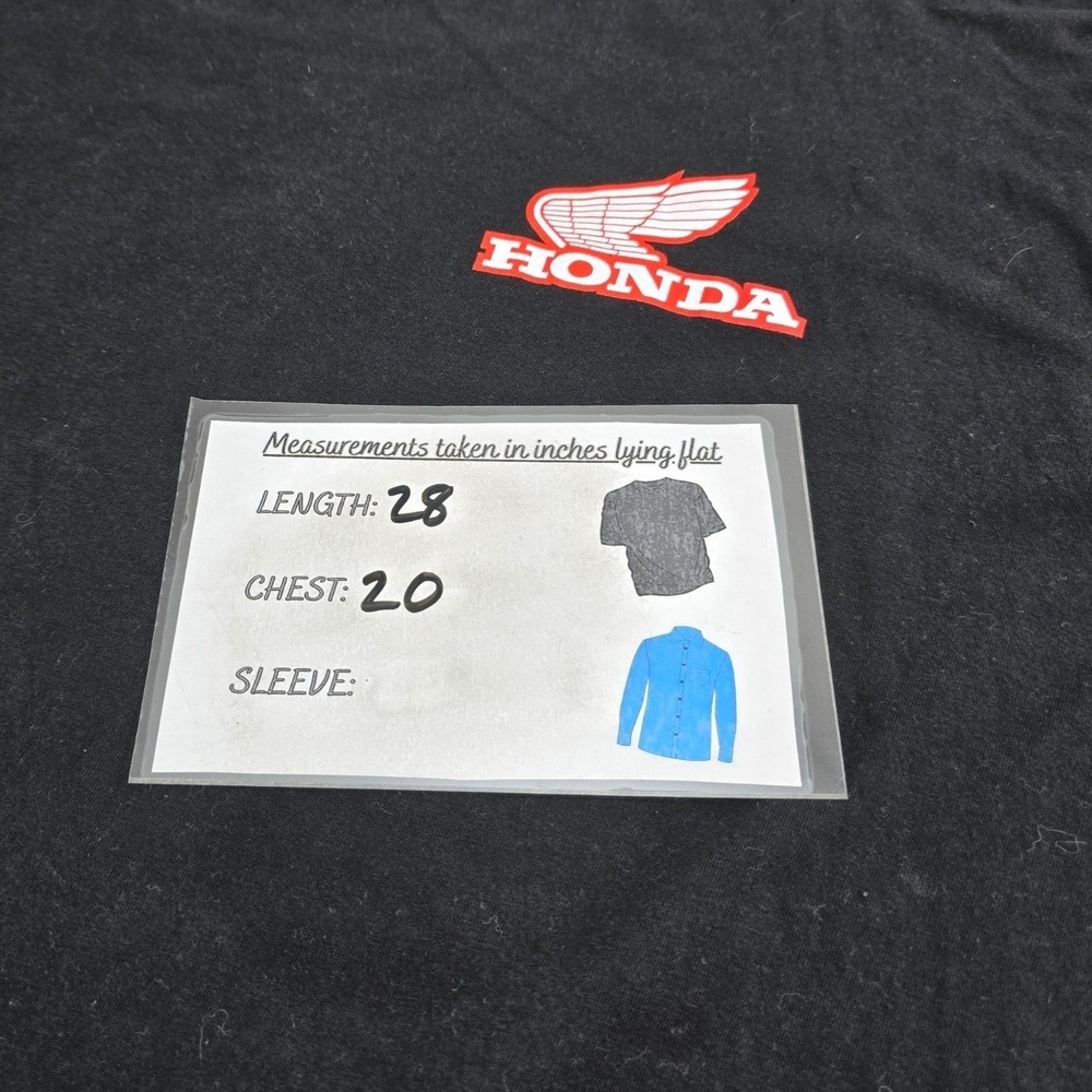 Honda Racing Team T Shirt Mens Medium Black Cotton JT Racing USA HRC Graphic Tee - Picture 7 of 7